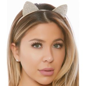 Rhinestone Cat Ears Headband